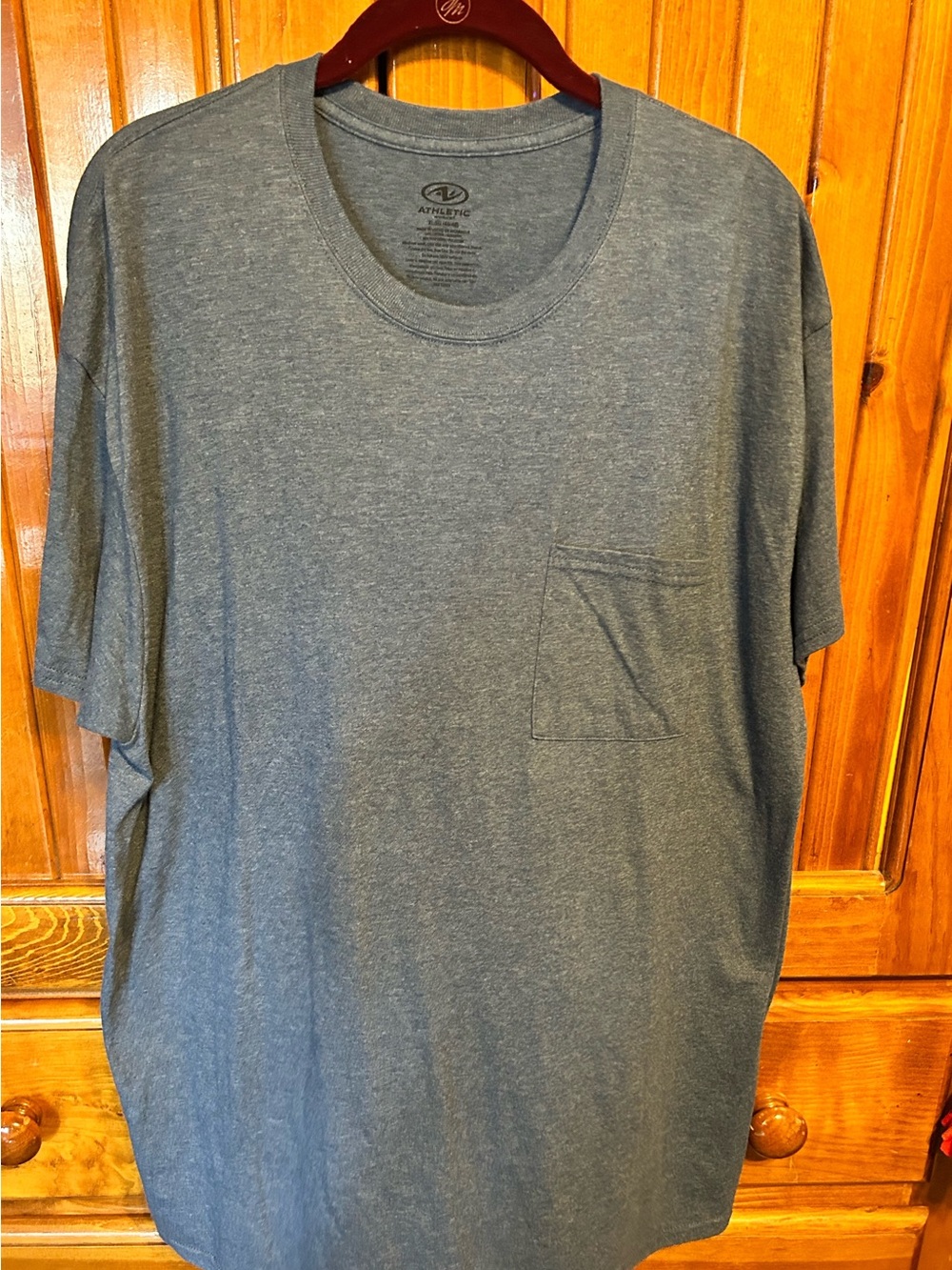 Men's Heather Gray Pocket Tee - Brand